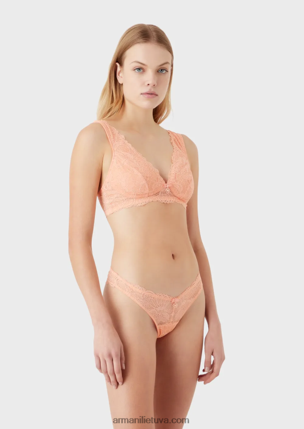 moterys rožinis Armani amžini nėriniai, perdirbti nėriniai 02482X160