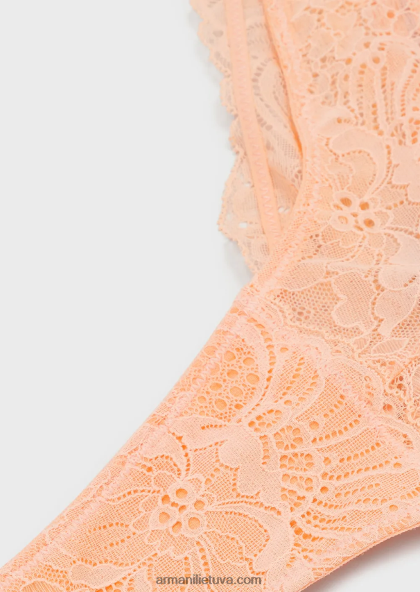 moterys rožinis Armani amžini nėriniai, perdirbti nėriniai 02482X160