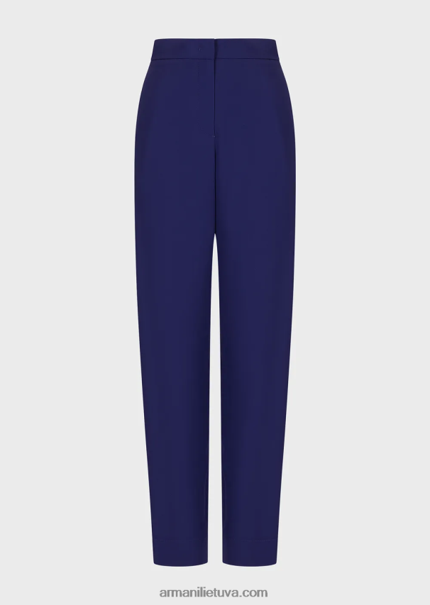 moterysArmani 7/8 kelnės paaukštintu juosmeniu iš tamprios viskozės 02482X275