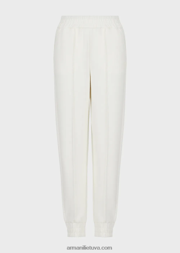 moterys baltas Armani Kelionių reikmenys dvigubo trikotažo bėgikams 02482X278