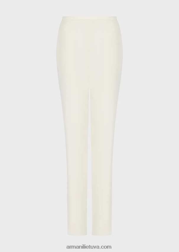moterys baltas Armani technikos-cady cigareciu kelnes 02482X306