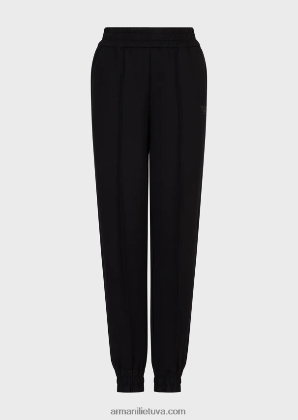 moterys juodas Armani Kelionių reikmenys dvigubo trikotažo bėgikams 02482X277