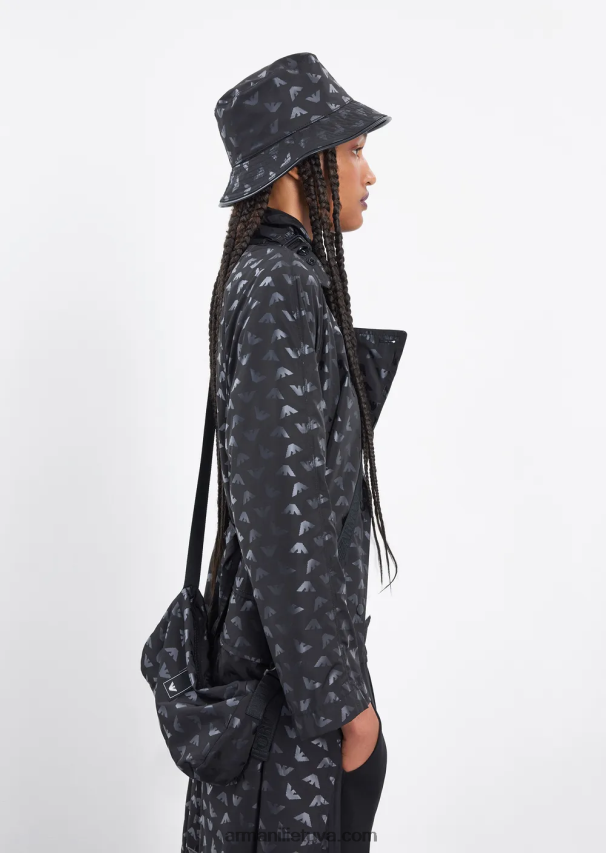 moterys juodas Armani Kelionių reikmenys dvigubo trikotažo bėgikams 02482X277