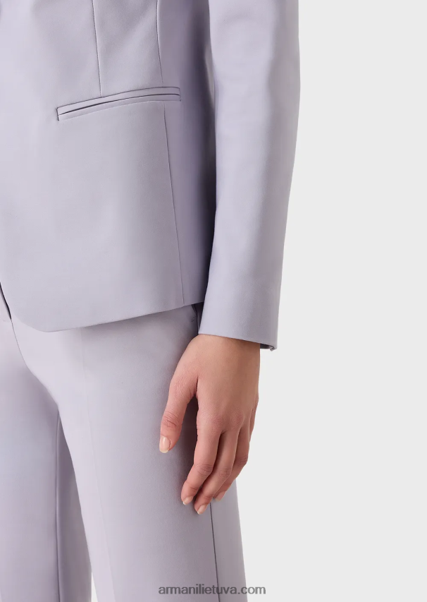 moterys lilla Armani Tamprios mados medvilninės plonos kelnės 02482X292