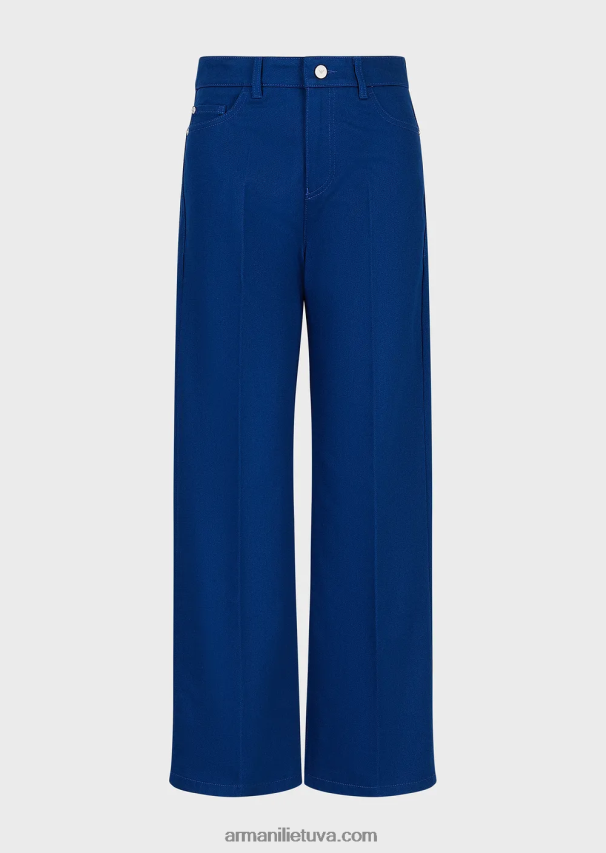 moterys mėlyna Armani tvarios kolekcijos j33 tiesūs džinsai iš ekologiško buliaus 02482X398