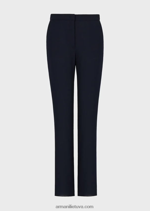 moterys tamsiai mėlyna Armani skystos krepinės 7/8 kelnės 02482X284