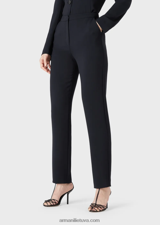 moterys tamsiai mėlyna Armani skystos krepinės 7/8 kelnės 02482X284