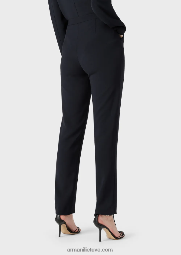 moterys tamsiai mėlyna Armani skystos krepinės 7/8 kelnės 02482X284