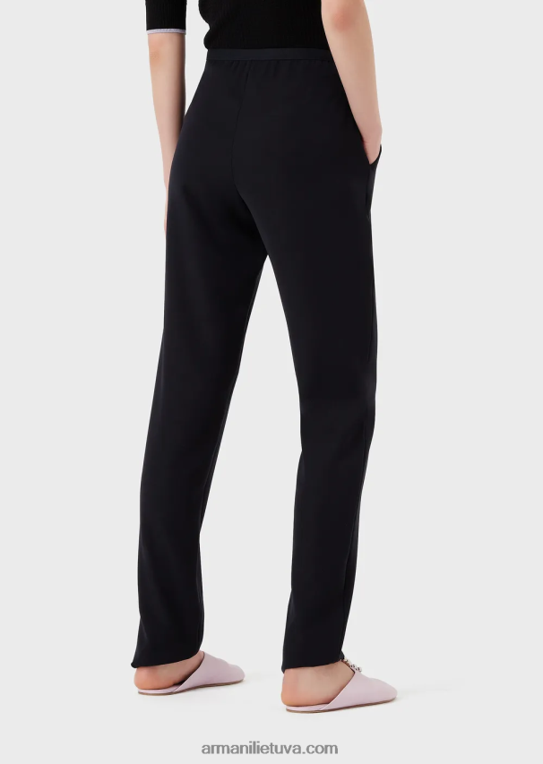 moterys tamsiai mėlyna Armani technikos-cady cigareciu kelnes 02482X307