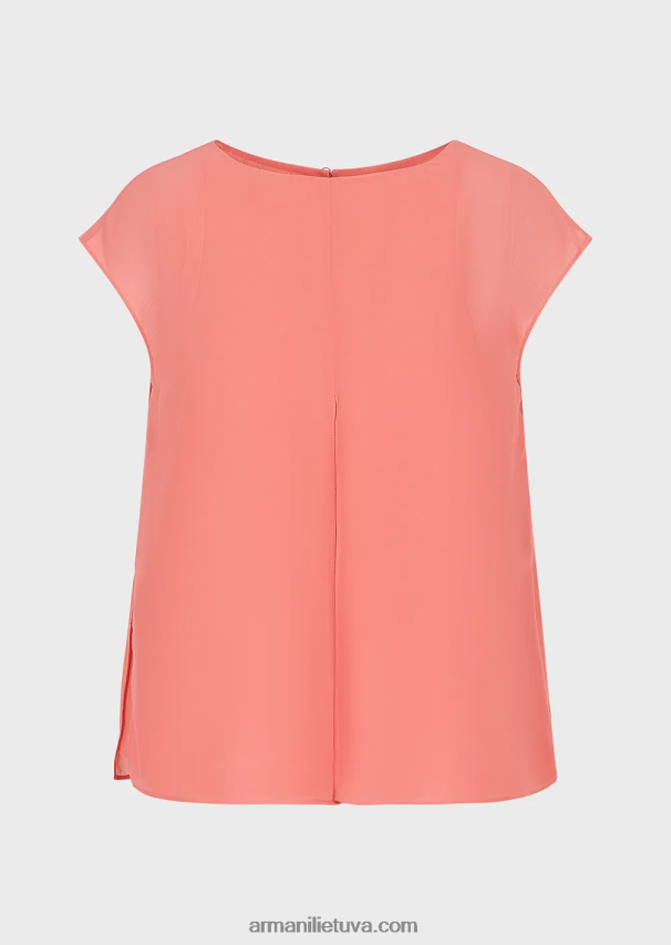 moterysArmani Kreponinis viršus su dangteliu ir skeltuku 02482X349