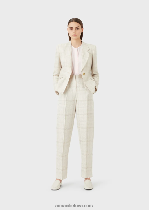 moterys Rosa Chiaro Armani gryno šilko krepinio dešinio trikotažas be rankovių 02482X370