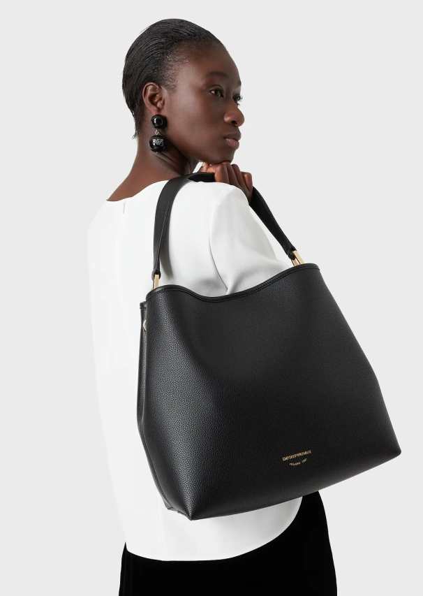 moterys baltas Armani envers-satino palaidinė su 3/4 rankovėmis 02482X389