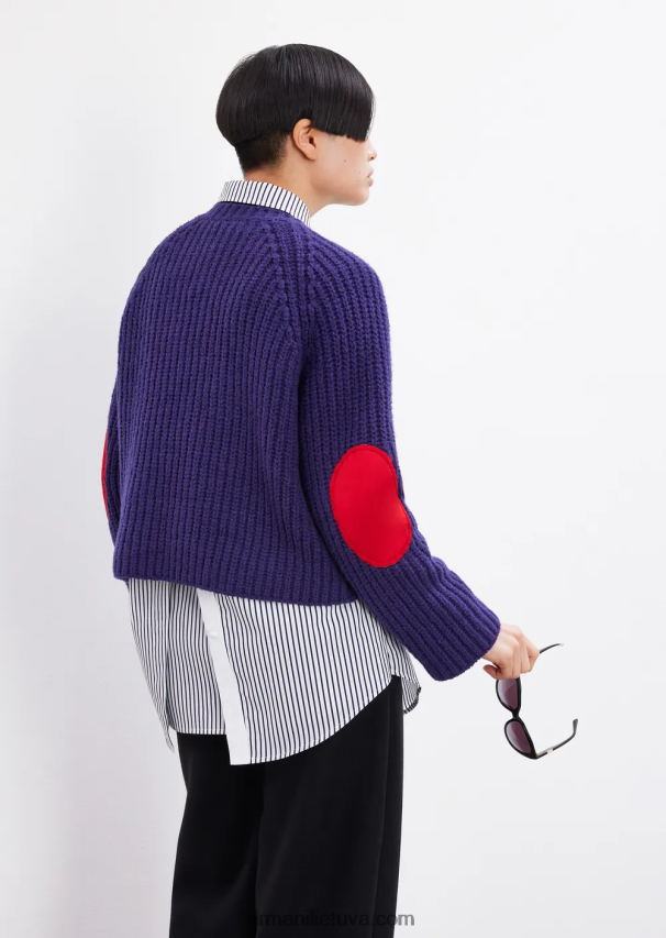 moterys modelis Armani didelio dydžio poplino marškinėliai su anga 02482X368