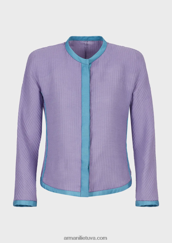 moterysArmani 3D vaflinio efekto medvilnės mišinio striukė 02482X2744