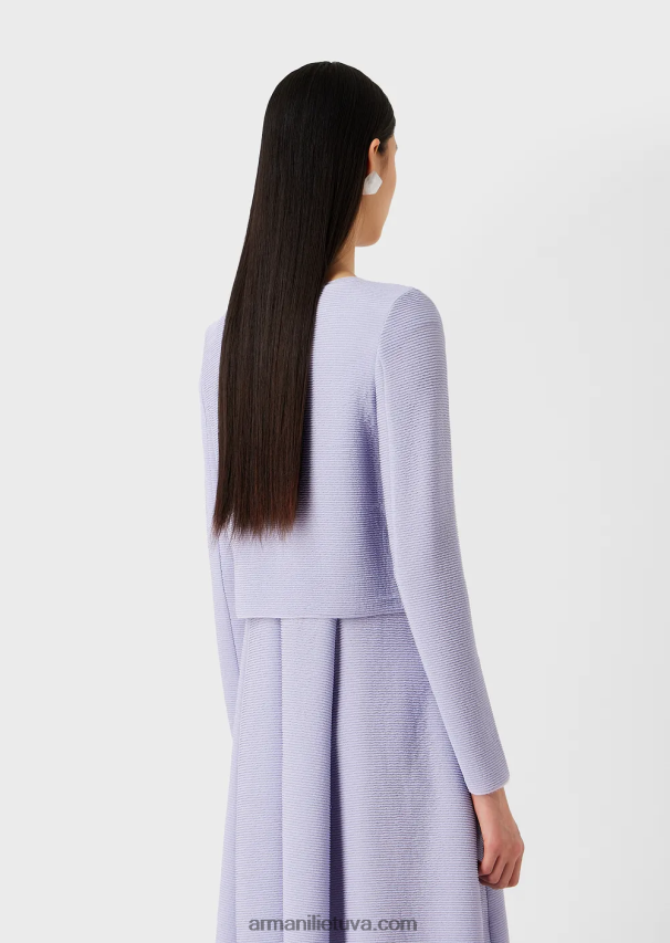 moterys juodas Armani Barre-jersey bolero su užtrauktuku 02482X55