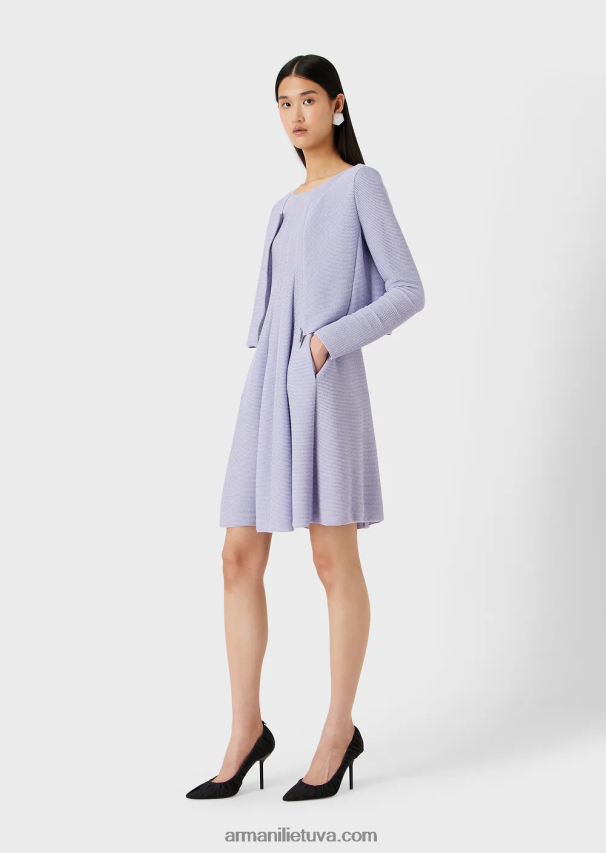 moterys juodas Armani Barre-jersey bolero su užtrauktuku 02482X55