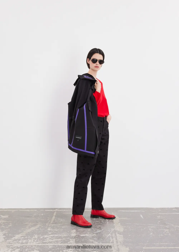 moterysArmani Besiūlis džemperis su V formos iškirpte iš vilnos ir kašmyro 02482X203