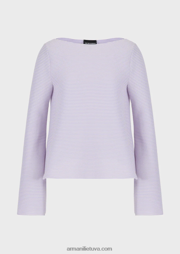 moterysArmani Valties džemperis iš rumbuoto barre audinio 02482X197