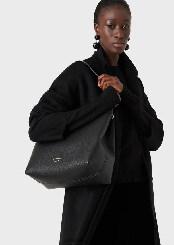 moterys juodas Armani kazentino vilnos ir kašmyro dvieilis paltas 02482X253