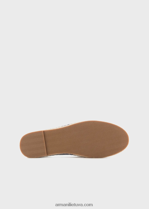 moterys žydros spalvos Armani spausdintos drobės espadrilės 02482X540