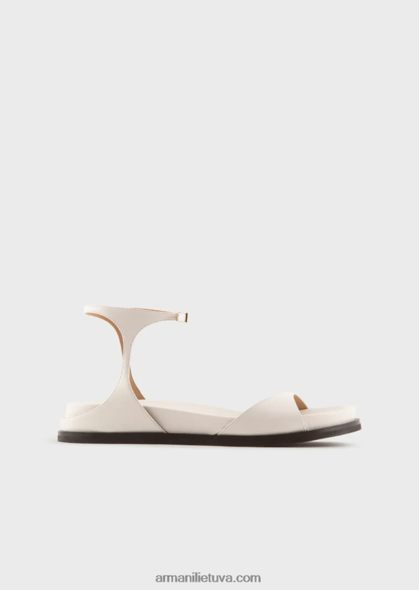 moterys pieno baltumo Armani nappa odos basutės 02482X527