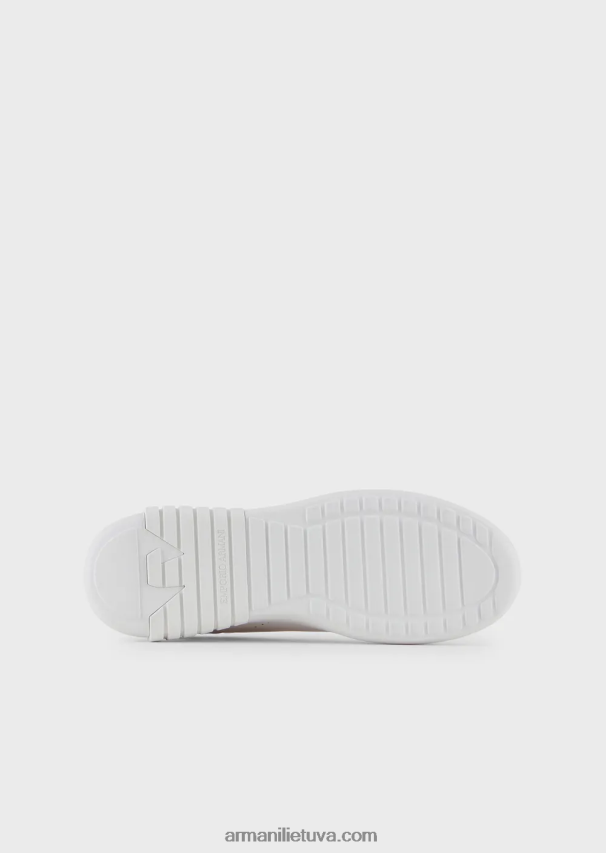 moterysArmani odiniai sportbačiai su laminuota nugara 02482X558