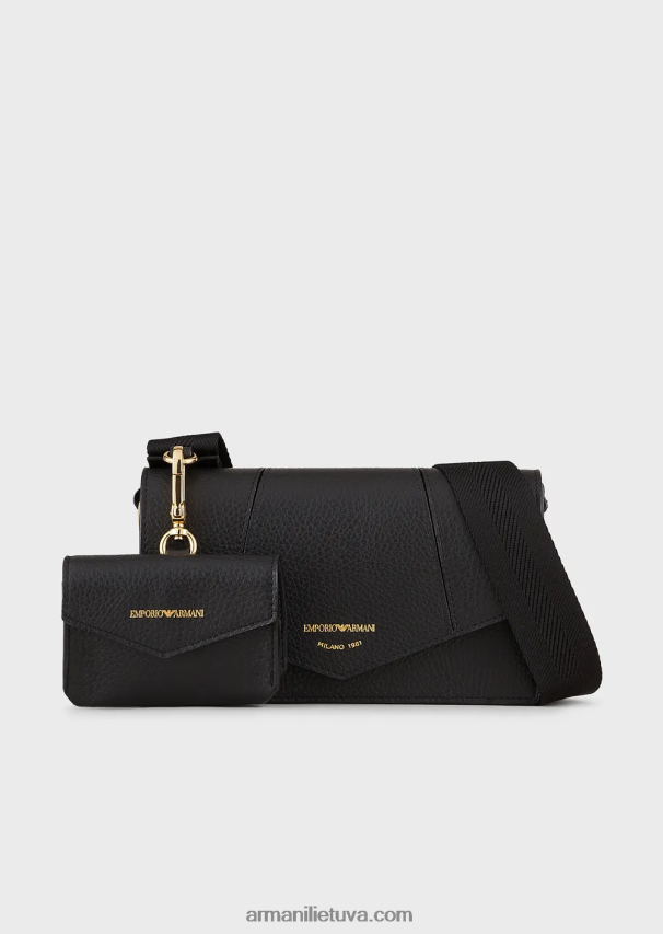 moterysArmani elnio oda marginta odinė pečių krepšys su kortelių laikikliu 02482X613