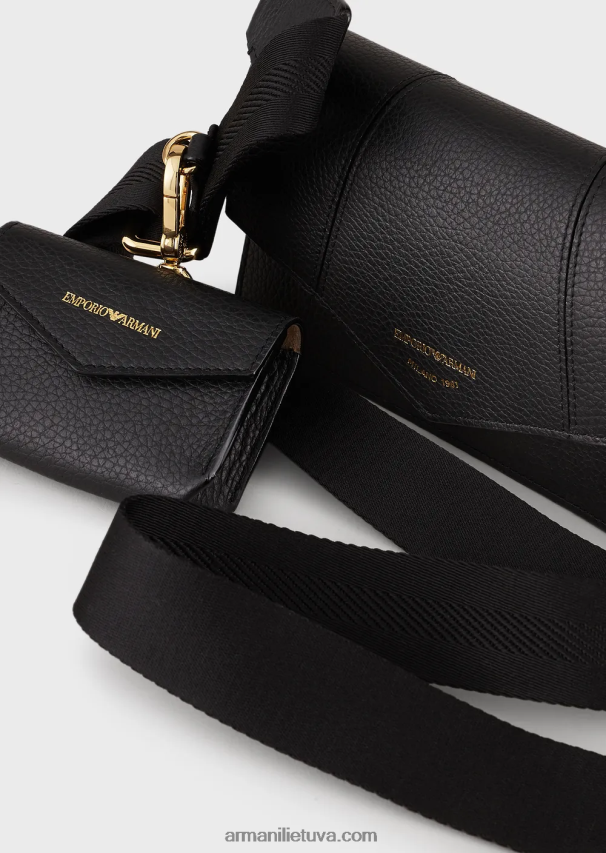 moterysArmani elnio oda marginta odinė pečių krepšys su kortelių laikikliu 02482X613