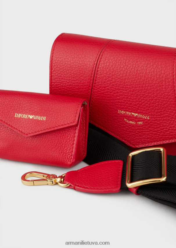 moterysArmani elnio oda marginta odinė pečių krepšys su kortelių laikikliu 02482X614