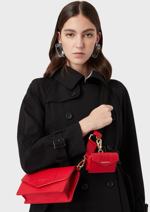 moterysArmani elnio oda marginta odinė pečių krepšys su kortelių laikikliu 02482X614