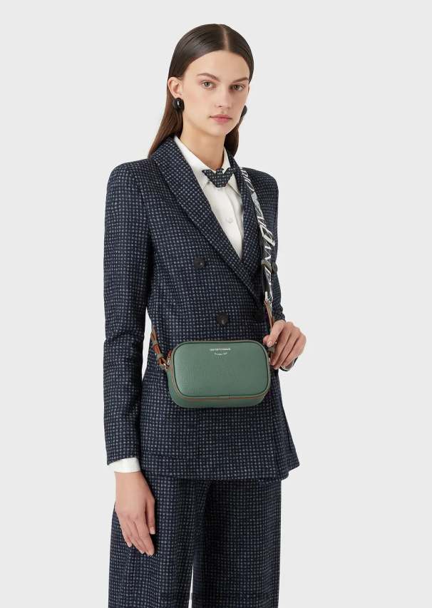 moterys žalias Armani elnio atspaudo fotoaparato dėklas su peties dirželiu 02482X584