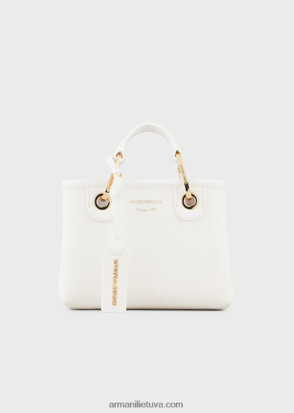 moterys baltas Armani elnio atspaudo myea mini krepšys 02482X607