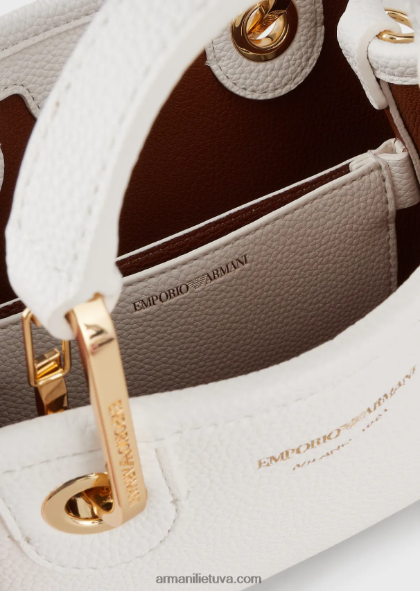 moterys baltas Armani elnio atspaudo myea mini krepšys 02482X607