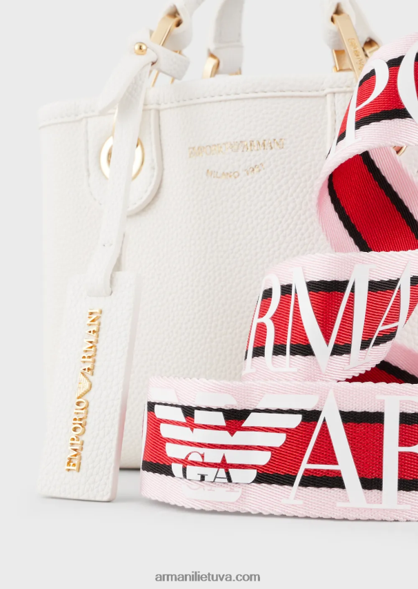 moterys baltas Armani elnio atspaudo myea mini krepšys 02482X607