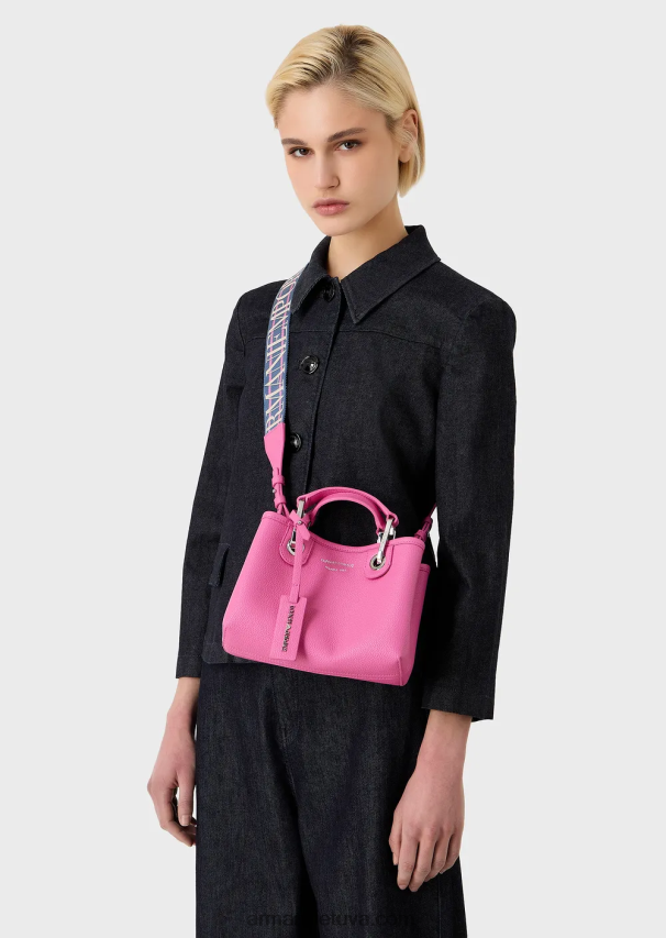 moterys fuksija Armani elnio atspaudo myea mini krepšys 02482X602