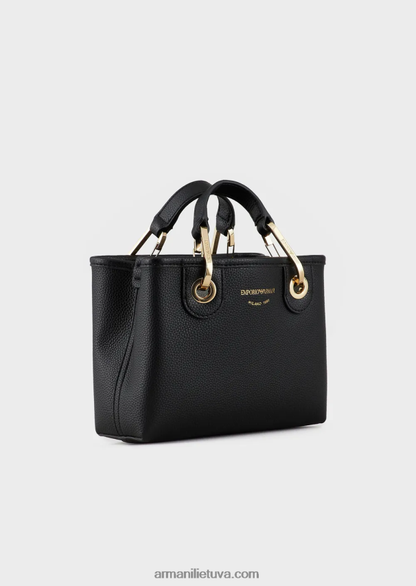 moterys giliai juoda Armani elnio atspaudo myea mini krepšys 02482X606