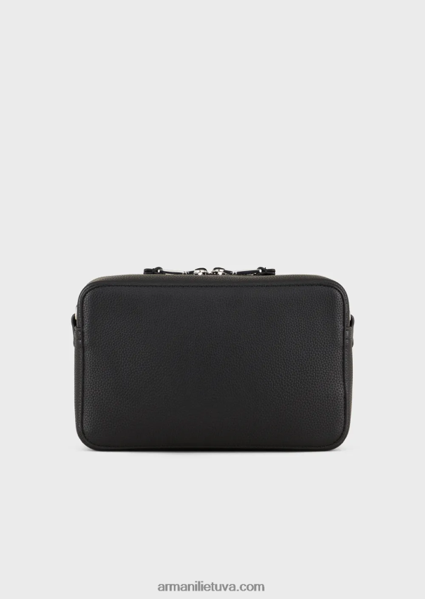 moterys juodas Armani elnio rašto myea fotoaparato dėklas su dirželiu per petį 02482X617