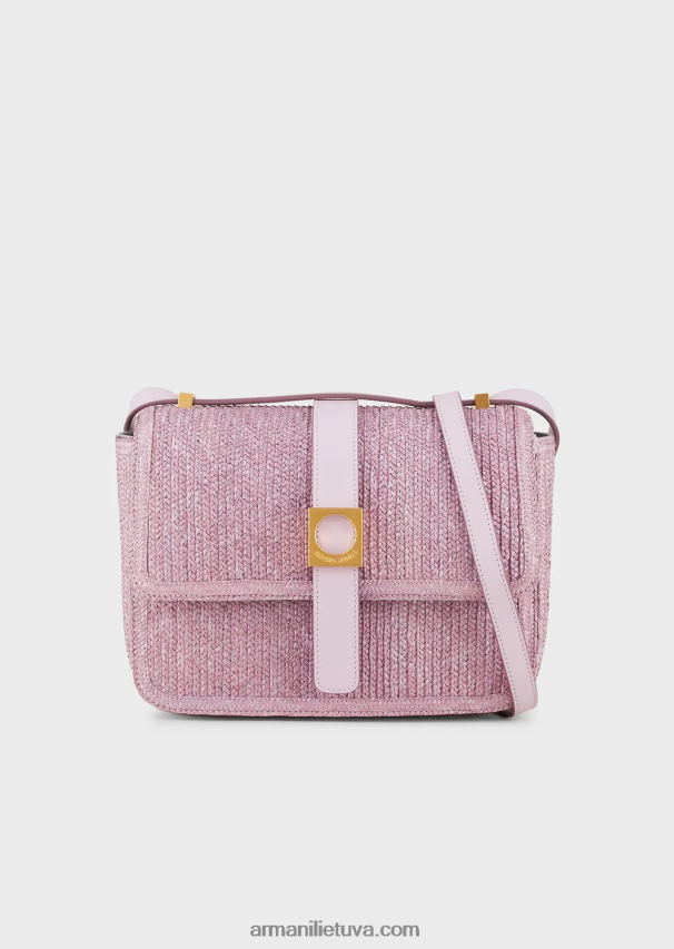 moterys lilla Armani rafijos pečių krepšys 02482X632