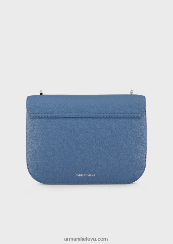 moterys mėlyna Armani Krepšys ant pečių su elnio rašto atvartu 02482X616