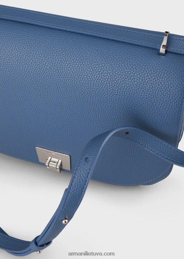 moterys mėlyna Armani Krepšys ant pečių su elnio rašto atvartu 02482X616