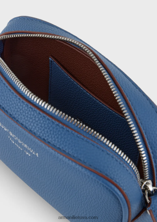 moterys mėlyna Armani elnio atspaudo fotoaparato dėklas su peties dirželiu 02482X587