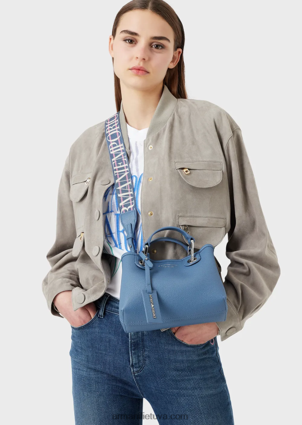 moterys mėlyna Armani elnio atspaudo myea mini krepšys 02482X604