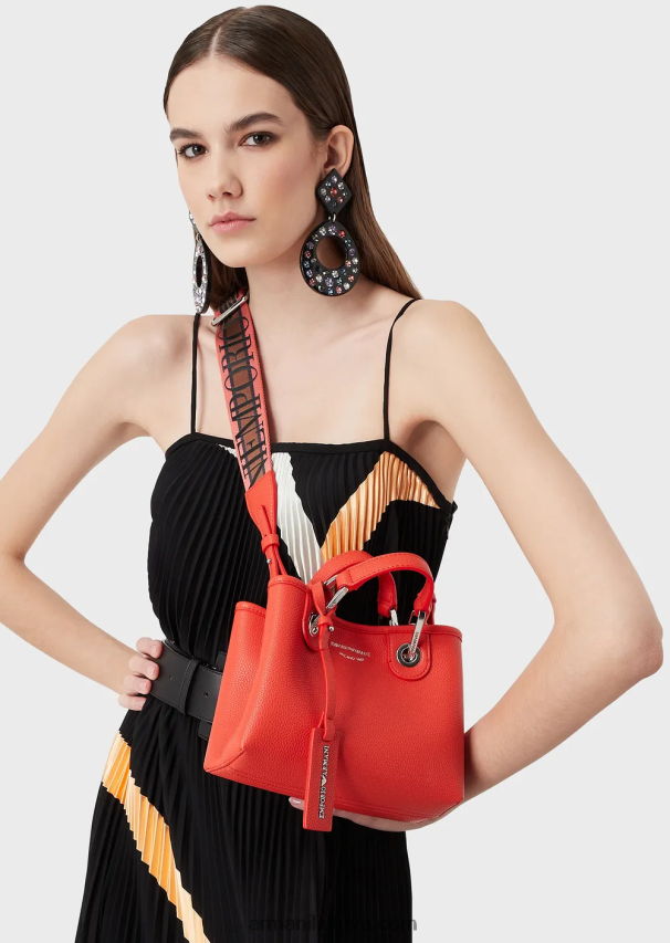 moterys oranžinė Armani elnio atspaudo myea mini krepšys 02482X599