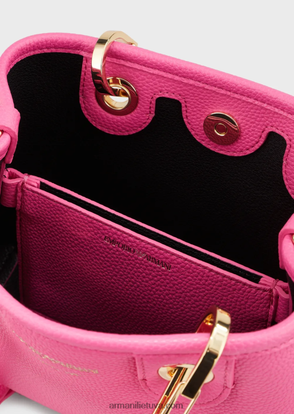 moterys rožinis Armani elnio atspaudo myea mini krepšys 02482X605