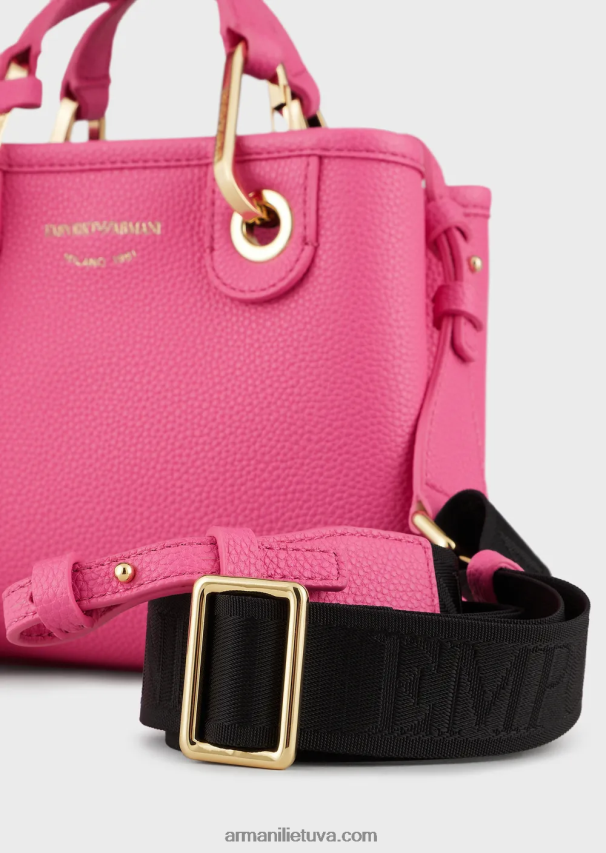 moterys rožinis Armani elnio atspaudo myea mini krepšys 02482X605