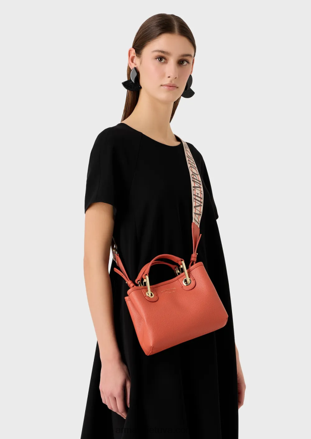 moterys rudas Armani elnio atspaudo myea mini krepšys 02482X609