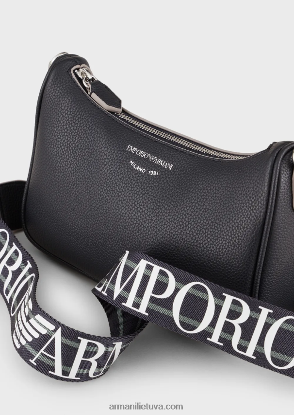 moterys tamsiai mėlyna Armani Baguette maišelis su elnio raštu 02482X594