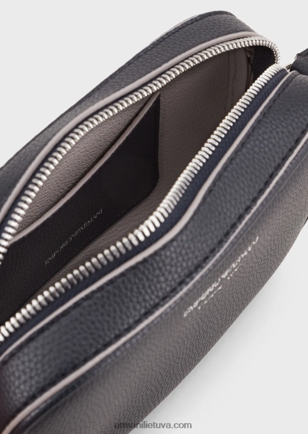 moterys tamsiai mėlyna Armani elnio atspaudo fotoaparato dėklas su peties dirželiu 02482X585