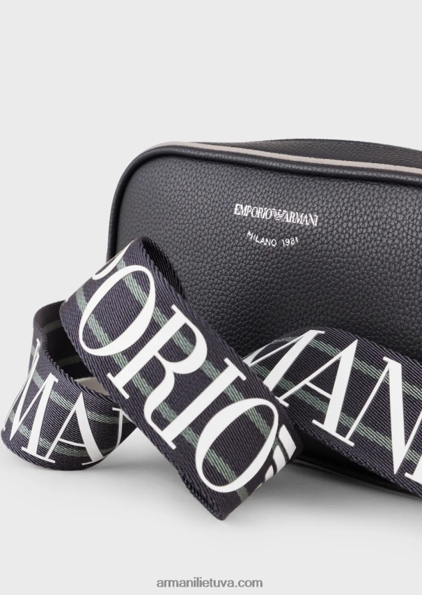 moterys tamsiai mėlyna Armani elnio atspaudo fotoaparato dėklas su peties dirželiu 02482X585