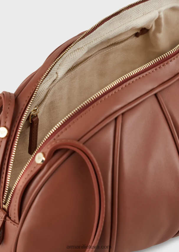 moterysArmani per didelis sankabos krepšys su nappa odos plokštėmis 02482X641